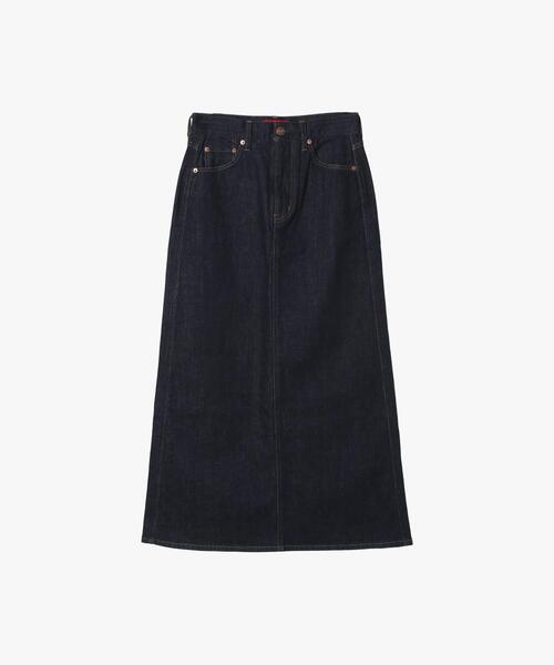 To b. by agnes b.（トゥービーバイアニエスベー）の「To b. by agnes b. x RED CARD TOKYO デニムロングスカート（スカート・レディース・ネイビー・38/40/36）」の2枚目の写真