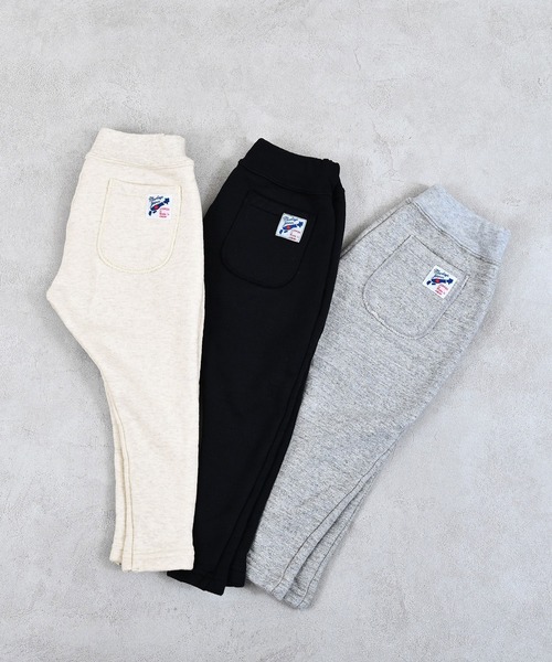 JIPPON（ジポン）の「ファノン裏起毛ストレッチサルエルパンツ/日本製（その他パンツ・キッズ・ホワイト系その他/杢グレー/ブラック・80/90/95/100/110/120）」の5枚目の写真