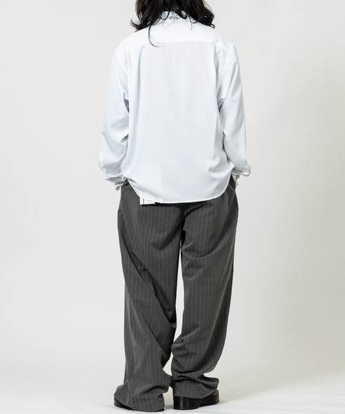 JOHN'S CLOSET（ジョンズクローゼット）の「【13】襟/カフス デザインエンブロイダリーシャツ（シャツ/ブラウス・メンズ・ホワイト/ブラック・MEDIUM/LARGE）」の6枚目の写真