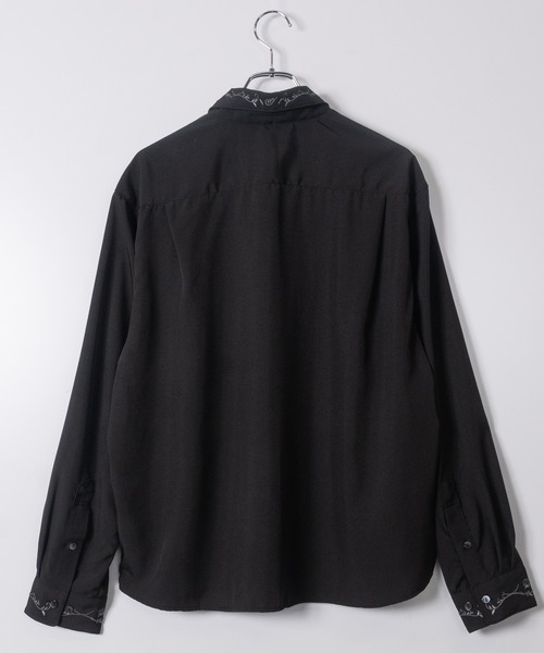 JOHN'S CLOSET（ジョンズクローゼット）の「【13】襟/カフス デザインエンブロイダリーシャツ（シャツ/ブラウス・メンズ・ホワイト/ブラック・MEDIUM/LARGE）」の13枚目の写真