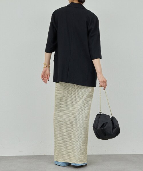 GALLARDAGALANTE(ガリャルダガランテ)の「【2サイズ展開】【大人気アイテムが今年も登場】ハーフスリーブジャケット(テーラードジャケット・レディース・グレー/ベージュ/ブラック・0/1)」の9枚目の写真