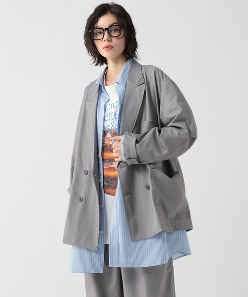 GEORGE'S（ジョージズ）の「マルチポケットテーラージャケット（テーラードジャケット・メンズ・グレー/ダークネイビー・MEDIUM/LARGE）」の8枚目の写真