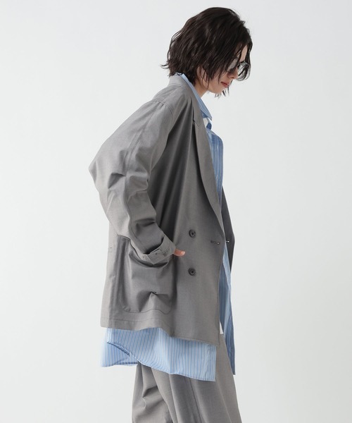 GEORGE'S（ジョージズ）の「マルチポケットテーラージャケット（テーラードジャケット・メンズ・グレー/ダークネイビー・MEDIUM/LARGE）」の11枚目の写真