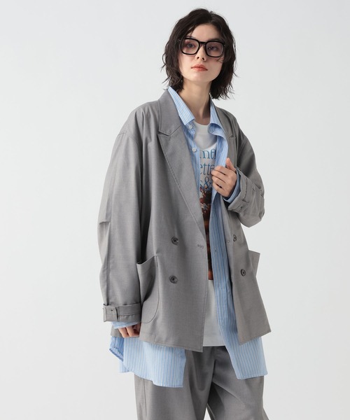 GEORGE'S（ジョージズ）の「マルチポケットテーラージャケット（テーラードジャケット・メンズ・グレー/ダークネイビー・MEDIUM/LARGE）」の12枚目の写真