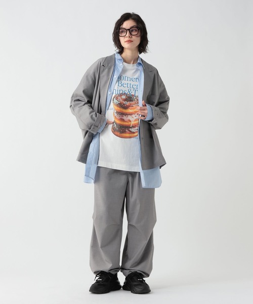 GEORGE'S（ジョージズ）の「マルチポケットテーラージャケット（テーラードジャケット・メンズ・グレー/ダークネイビー・MEDIUM/LARGE）」の3枚目の写真