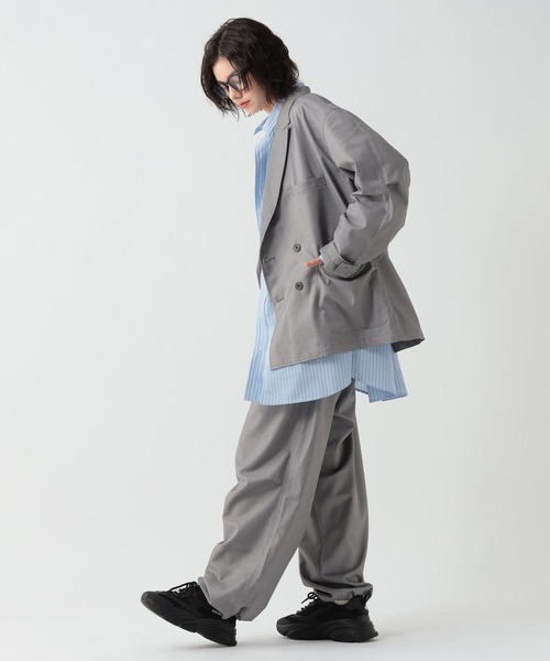 GEORGE'S（ジョージズ）の「マルチポケットテーラージャケット（テーラードジャケット・メンズ・グレー/ダークネイビー・MEDIUM/LARGE）」の4枚目の写真