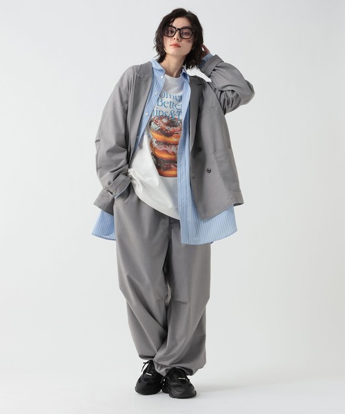 GEORGE'S（ジョージズ）の「マルチポケットテーラージャケット（テーラードジャケット・メンズ・グレー/ダークネイビー・MEDIUM/LARGE）」の5枚目の写真