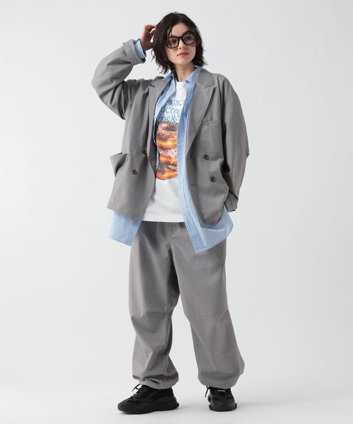 GEORGE'S（ジョージズ）の「マルチポケットテーラージャケット（テーラードジャケット・メンズ・グレー/ダークネイビー・MEDIUM/LARGE）」の6枚目の写真