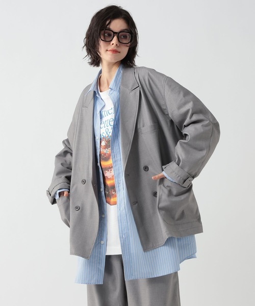 GEORGE'S（ジョージズ）の「マルチポケットテーラージャケット（テーラードジャケット・メンズ・グレー/ダークネイビー・MEDIUM/LARGE）」の7枚目の写真