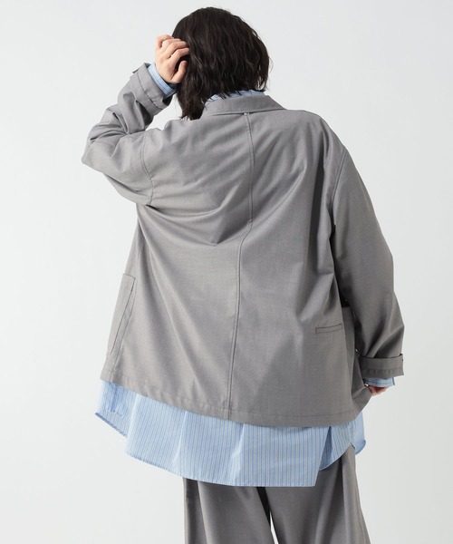 GEORGE'S（ジョージズ）の「マルチポケットテーラージャケット（テーラードジャケット・メンズ・グレー/ダークネイビー・MEDIUM/LARGE）」の10枚目の写真