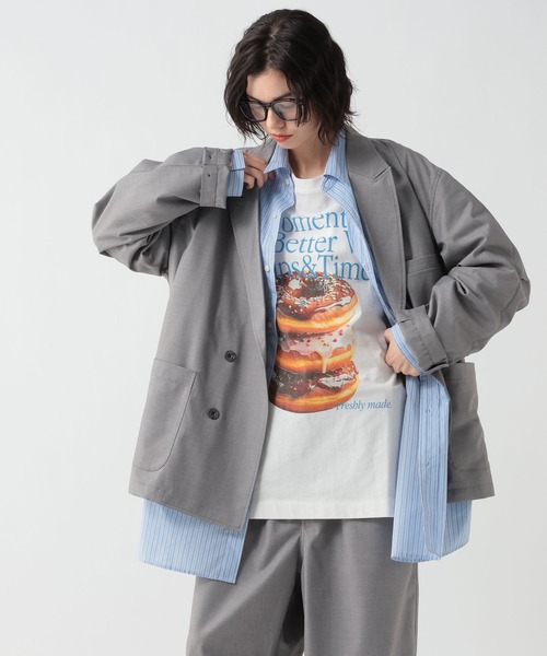 GEORGE'S（ジョージズ）の「マルチポケットテーラージャケット（テーラードジャケット・メンズ・グレー/ダークネイビー・MEDIUM/LARGE）」の9枚目の写真