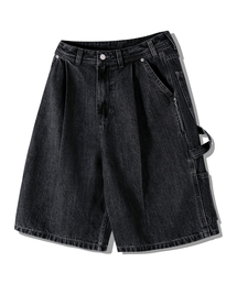 GHOST REPUBLIC（ゴーストリパブリック）の「カーペンター バミューダ デニムパンツ GP-511_ブラック（その他パンツ）」