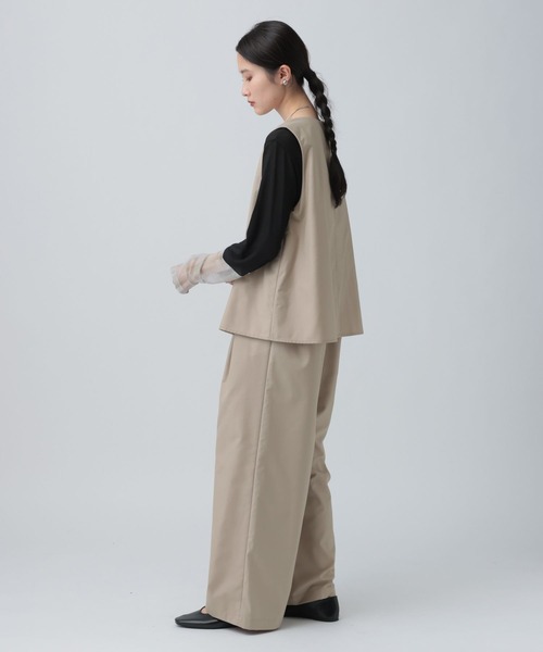 LEPSIM(レプシィム)の「Vネックオールインワン 643491(サロペット/オーバーオール・レディース・ブラック/ベージュ/グレー・FREE)」の16枚目の写真