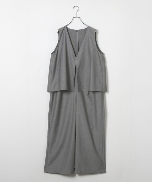 LEPSIM(レプシィム)の「Vネックオールインワン 643491(サロペット/オーバーオール・レディース・ブラック/ベージュ/グレー・FREE)」の19枚目の写真