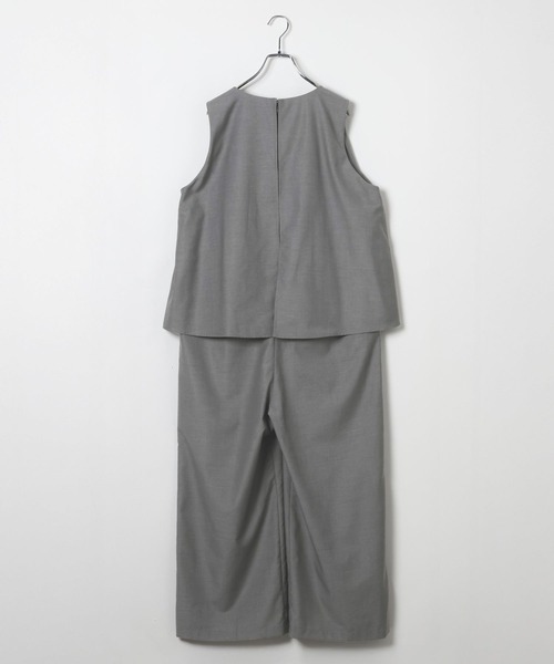 LEPSIM(レプシィム)の「Vネックオールインワン 643491(サロペット/オーバーオール・レディース・ブラック/ベージュ/グレー・FREE)」の20枚目の写真