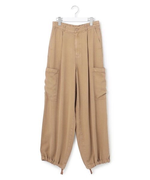 23区 L(ニジュウサンクオオキイサイズ)の「ガーメントツイル ワイドタック パンツ(その他パンツ・レディース・ダークブラウン系/ベージュ系/ネイビー系・46/44)」の13枚目の写真