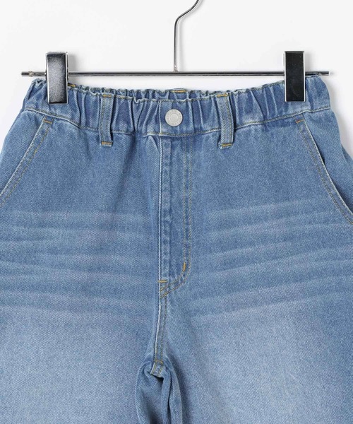 BAYFLOW（ベイフロー）の「[トレンドのストリートコーデに☆]バギーハーフデニムパンツ(KIDS)（デニムパンツ・キッズ・ダークブルー/ライトブルー・150cm/130cm/110cm）」の5枚目の写真