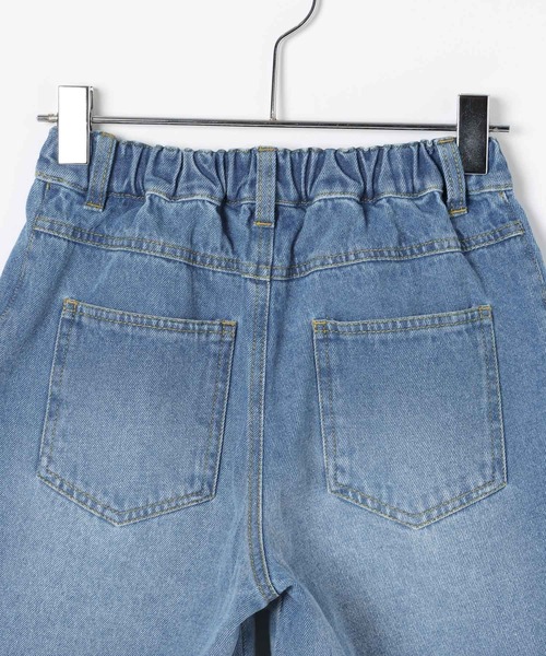 BAYFLOW（ベイフロー）の「[トレンドのストリートコーデに☆]バギーハーフデニムパンツ(KIDS)（デニムパンツ・キッズ・ダークブルー/ライトブルー・150cm/130cm/110cm）」の9枚目の写真