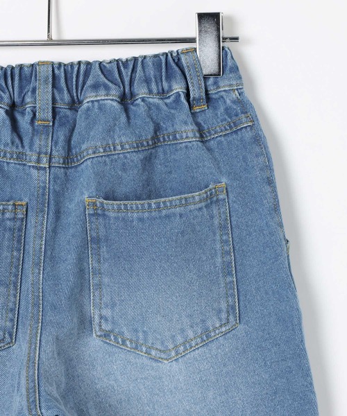 BAYFLOW（ベイフロー）の「[トレンドのストリートコーデに☆]バギーハーフデニムパンツ(KIDS)（デニムパンツ・キッズ・ダークブルー/ライトブルー・150cm/130cm/110cm）」の10枚目の写真