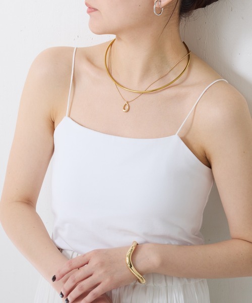 COLLAGE GALLARDAGALANTE(コラージュガリャルダガランテ)の「カップ付きキャミソール(キャミソール・レディース・ホワイト/ブラック・FREE)」の18枚目の写真