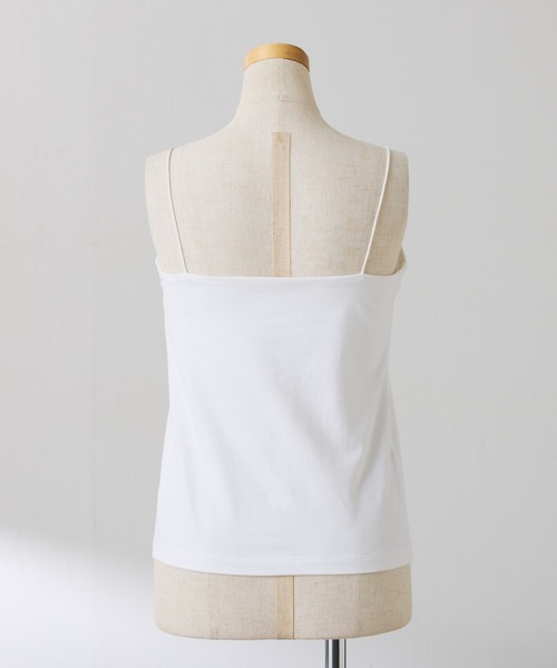 COLLAGE GALLARDAGALANTE(コラージュガリャルダガランテ)の「カップ付きキャミソール(キャミソール・レディース・ホワイト/ブラック・FREE)」の13枚目の写真