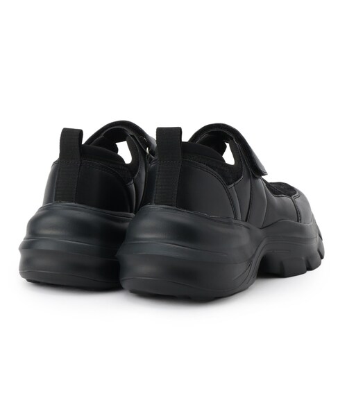 SHOO・LA・RUE（シューラルー）の「メリージェ―ンスニーカー（スニーカー・レディース・ブラック/アイボリー・45/35）」の6枚目の写真