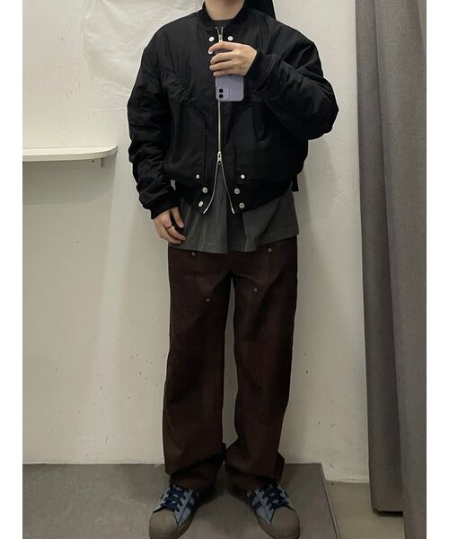 IDWS(アイドンワナセル)の「Circle Shirring Logo Ma-1 Black(ブルゾン・レディース・その他・1/0/2)」の14枚目の写真