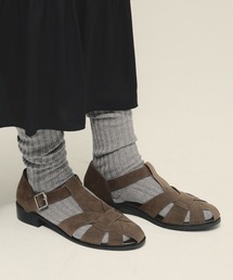 eL（エル）の「【eL】Gurkha Flat Shoes/644074（サンダル）」