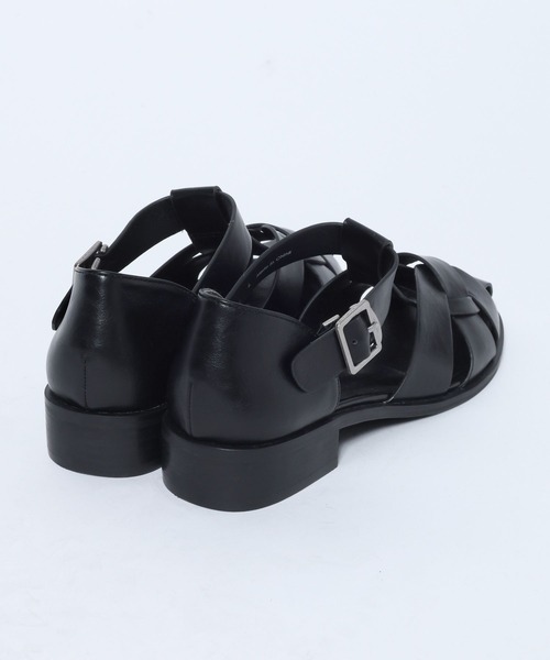 eL(エル)の「【eL】Gurkha Flat Shoes/644074(サンダル・レディース・ブラック/ブラウン・MEDIUM/LARGE)」の7枚目の写真