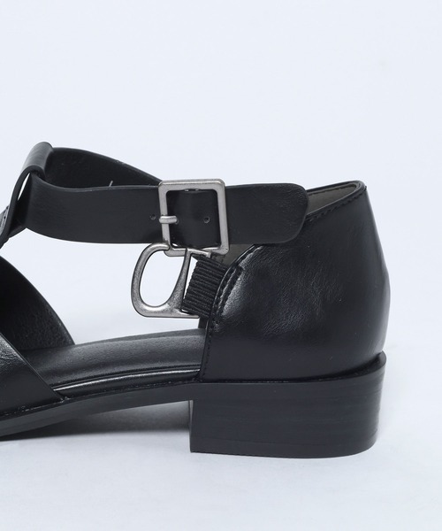 eL(エル)の「【eL】Gurkha Flat Shoes/644074(サンダル・レディース・ブラック/ブラウン・MEDIUM/LARGE)」の5枚目の写真