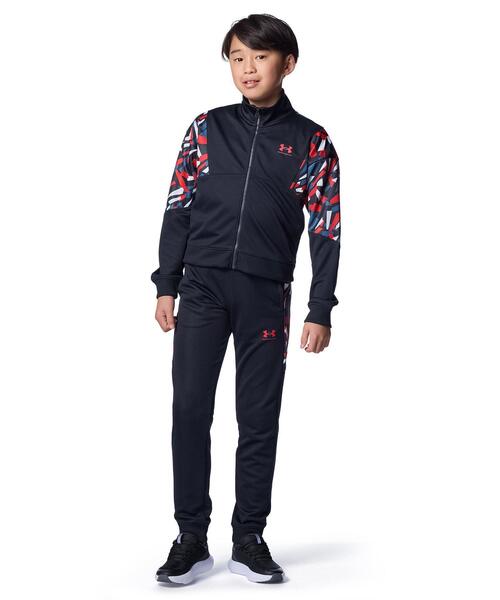 UNDER ARMOUR（アンダーアーマー）の「UAプリント ブロック トラックパンツ（トレーニング/キッズ）（その他パンツ・キッズ・ブラック・140cm/160cm/150cm/130cm/120cm）」の3枚目の写真