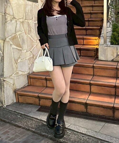 continuer de NICE CLAUP（コンティニューデナイスクラップ）の「花柄JQD×キャミSET（Tシャツ/カットソー・レディース・サックスブルー/ブラック/アイボリー/その他11・FREE）」の14枚目の写真