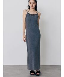 MURUA（ムルーア）の「レイヤードライクニットキャミワンピース（ワンピース）」