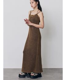 MURUA（ムルーア）の「レイヤードライクニットキャミワンピース（ワンピース）」