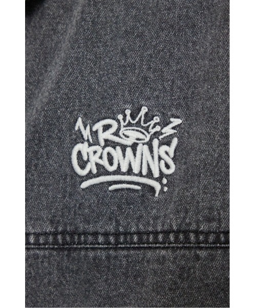 RODEO CROWNS WIDE BOWL(ロデオクラウンズワイドボウル)の「エンボスロゴデニムジャケット(デニムジャケット・メンズ・ネイビー/グレー・MEDIUM/LARGE)」の22枚目の写真