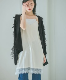 LAKOLE | サテンレースミニキャミワンピース / 647939(ワンピース)