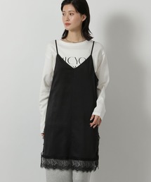 LAKOLE | サテンレースミニキャミワンピース / 647939(ワンピース)