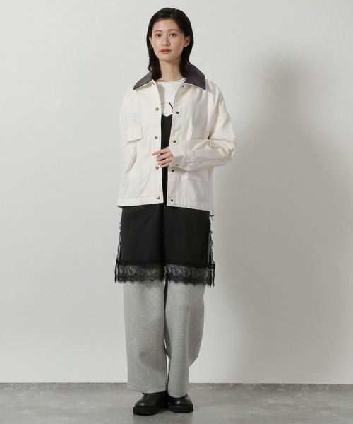 LAKOLE（ラコレ）の「サテンレースミニキャミワンピース / 647939（ワンピース・レディース・ブラック/アイボリー・FREE）」の11枚目の写真