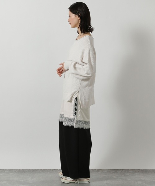 LAKOLE（ラコレ）の「サテンレースミニキャミワンピース / 647939（ワンピース・レディース・ブラック/アイボリー・FREE）」の18枚目の写真