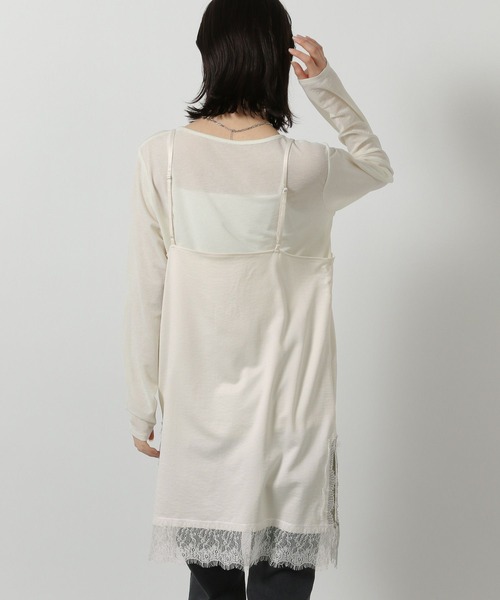 LAKOLE（ラコレ）の「サテンレースミニキャミワンピース / 647939（ワンピース・レディース・ブラック/アイボリー・FREE）」の22枚目の写真