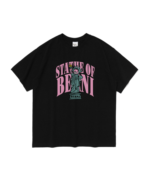 BERNI(ベルニ)の「ステートオブバーニ 半袖Tシャツ (ブラック)(Tシャツ/カットソー・レディース・その他・SMALL/MEDIUM/LARGE/X-LARGE/2XL)」の1枚目の写真