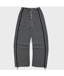 PLASMASPHERE（プラズマスフィア）の「ルージストライプニットレーストラックワイドパンツ_グレー（その他パンツ）」