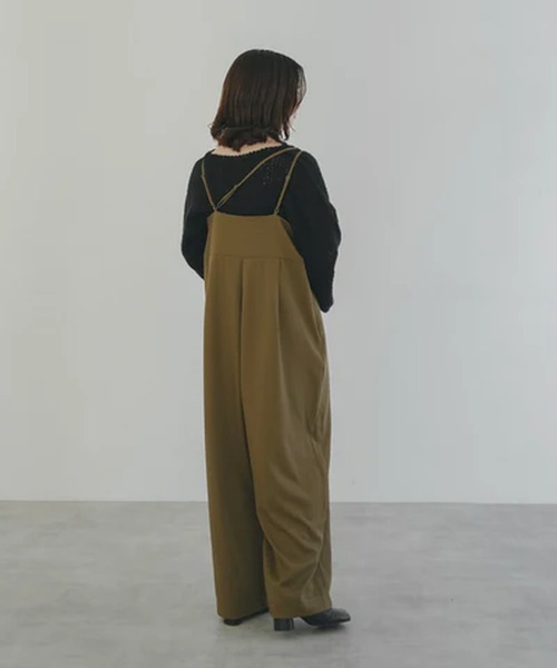 merrylatte(メリーラテ)の「アシンメトリーオールインワン【IROHANI】(つなぎ/オールインワン・レディース・ブラウン・FREE)」の6枚目の写真