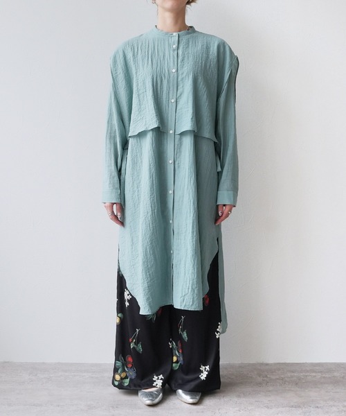 reca（レカ）の「サイドリボンシャツワンピース（シャツワンピース・レディース・ダークグリーン/グレイッシュベージュ/エメラルド・FREE）」の19枚目の写真