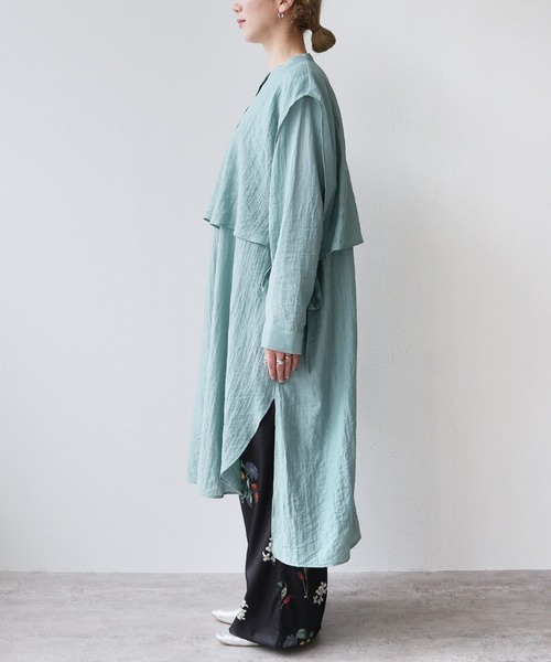 reca（レカ）の「サイドリボンシャツワンピース（シャツワンピース・レディース・ダークグリーン/グレイッシュベージュ/エメラルド・FREE）」の20枚目の写真