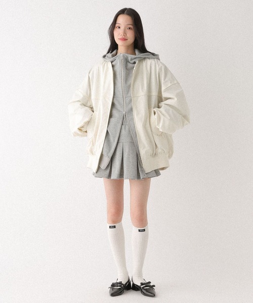 Heather（ヘザー）の「ギャザーBIG MA-1　656615（MA-1・レディース・ブルー/アイボリー/ブラック・FREE）」の14枚目の写真