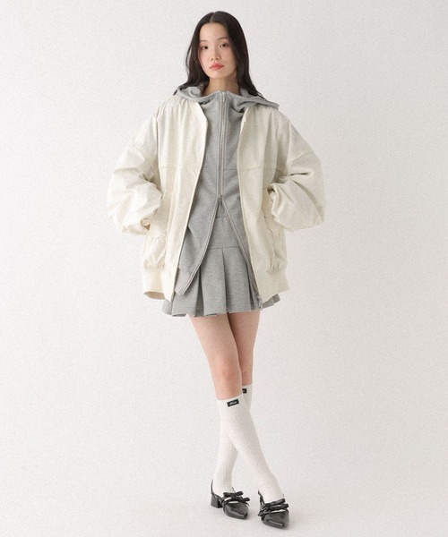 Heather（ヘザー）の「ギャザーBIG MA-1　656615（MA-1・レディース・ブルー/アイボリー/ブラック・FREE）」の15枚目の写真