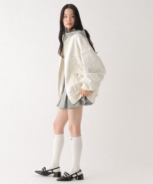 Heather（ヘザー）の「ギャザーBIG MA-1　656615（MA-1・レディース・ブルー/アイボリー/ブラック・FREE）」の16枚目の写真