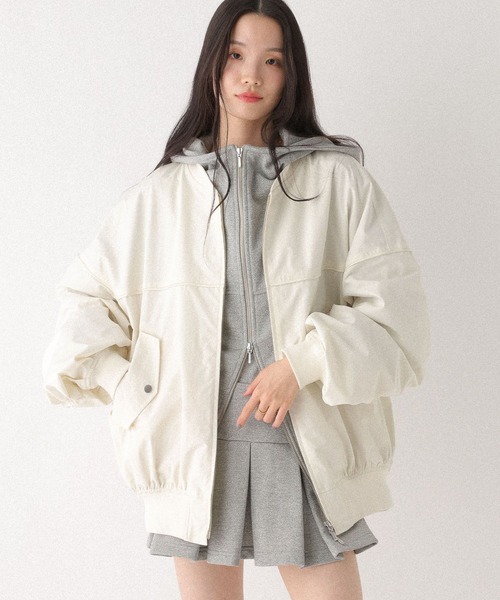 Heather（ヘザー）の「ギャザーBIG MA-1　656615（MA-1・レディース・ブルー/アイボリー/ブラック・FREE）」の18枚目の写真