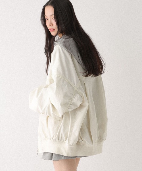 Heather（ヘザー）の「ギャザーBIG MA-1　656615（MA-1・レディース・ブルー/アイボリー/ブラック・FREE）」の20枚目の写真